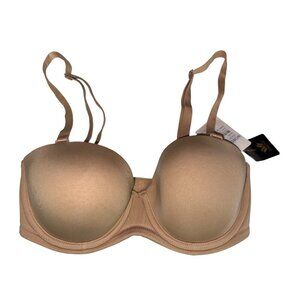 Wacoal Women's Bra Red Carpet Convertible Strapless Natural Nude Size 30DDD NWT